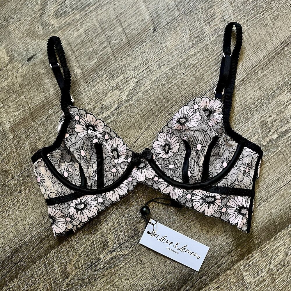 NWT For Love and Lemons Coco Underwire Plunge Bra